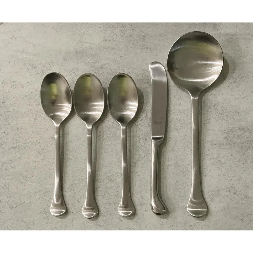 5 Pc Set Dansk Kobenhavn Korea Stainless Flatware Silverware‎ Solid 18/10 JHQ